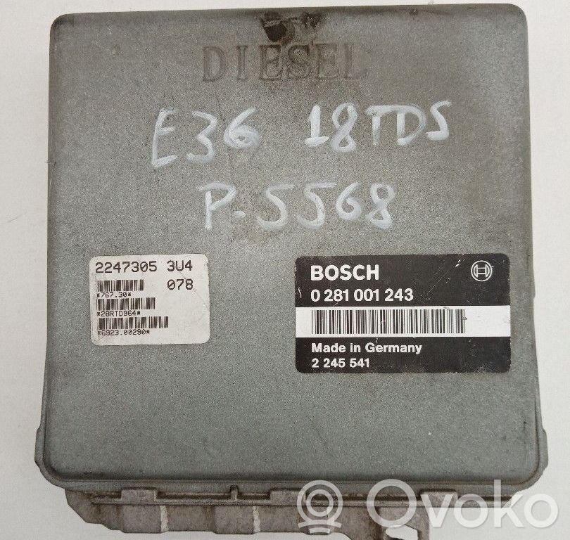 Engine control unit/module   0281001243,2245541,22473053U4,BOSCH