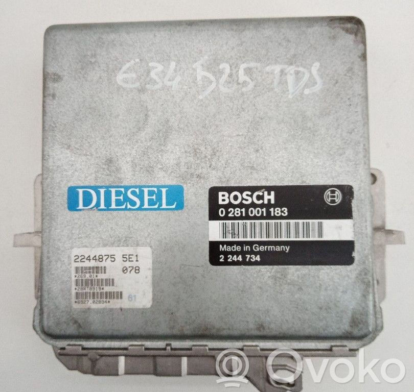 Unidad de control/módulo del motor   0281001183,2244734,BOSCH