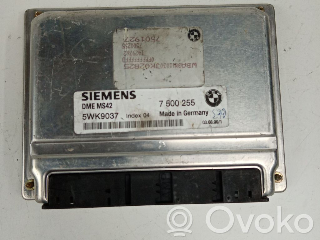 Engine control unit/module   5WK9037,7500255DMEMS42,SIEMENS