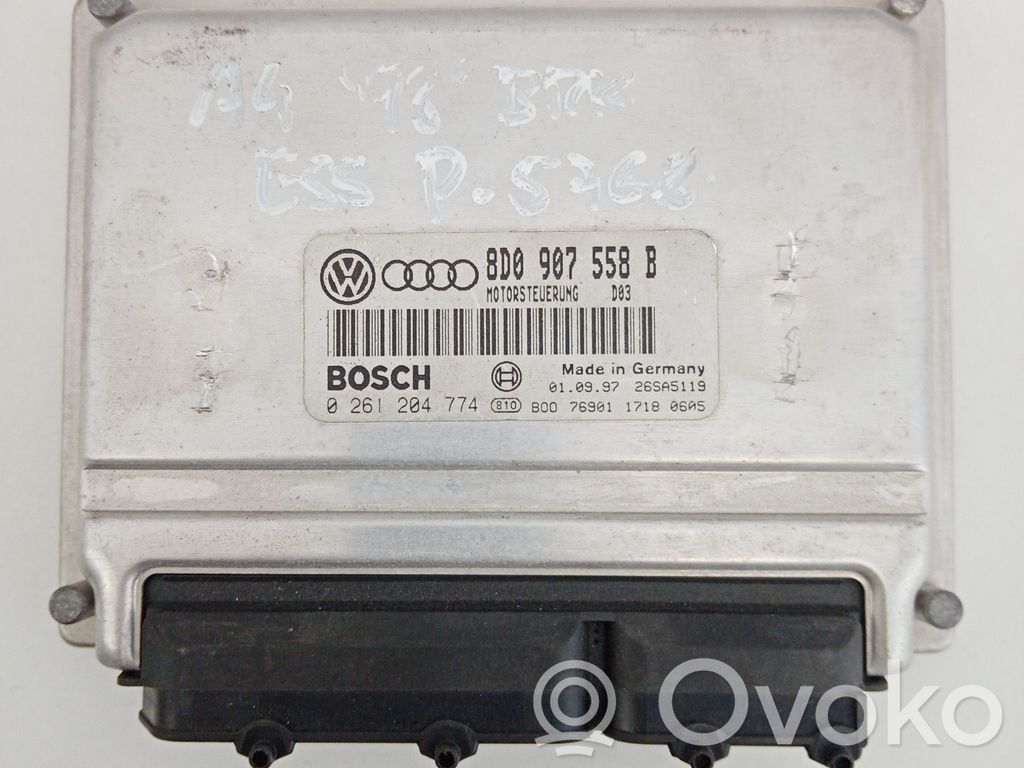 Engine control unit/module   8D0907558,0261204774,BOSCH