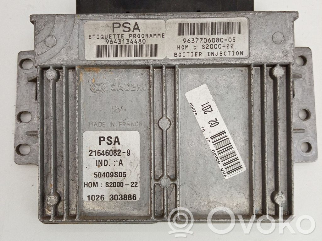 Engine control unit/module   SAGEM,216460829,9643134480