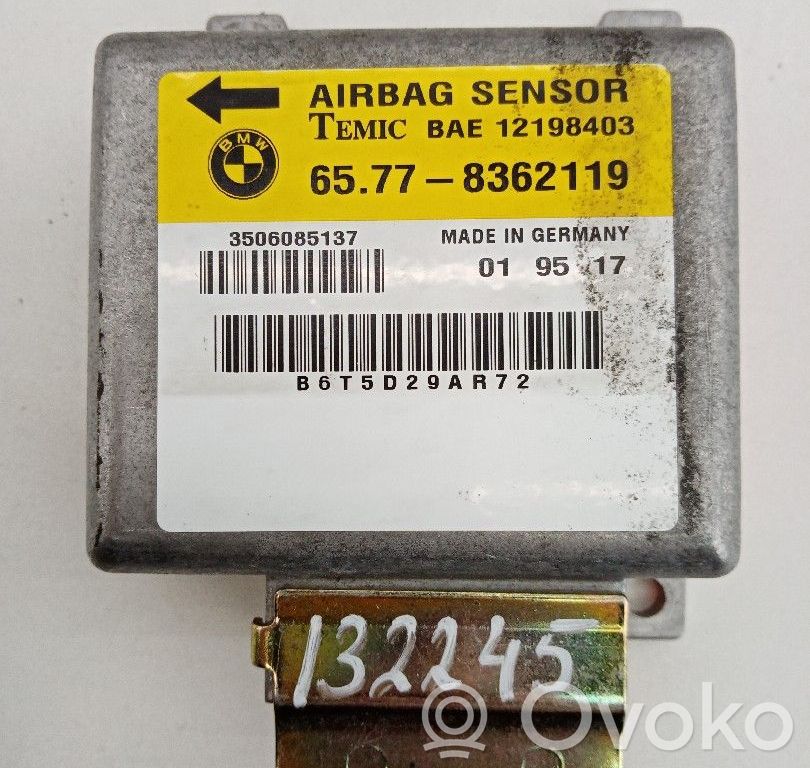 Airbag control unit/module   65778362119,3506085137,65778362119,BAE12198403