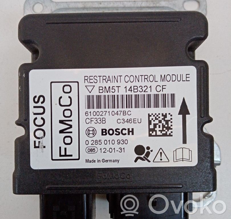 Airbagsteuergerät   BM5T14B321CF,0285010930,BM5T14B321CF,BOSCH