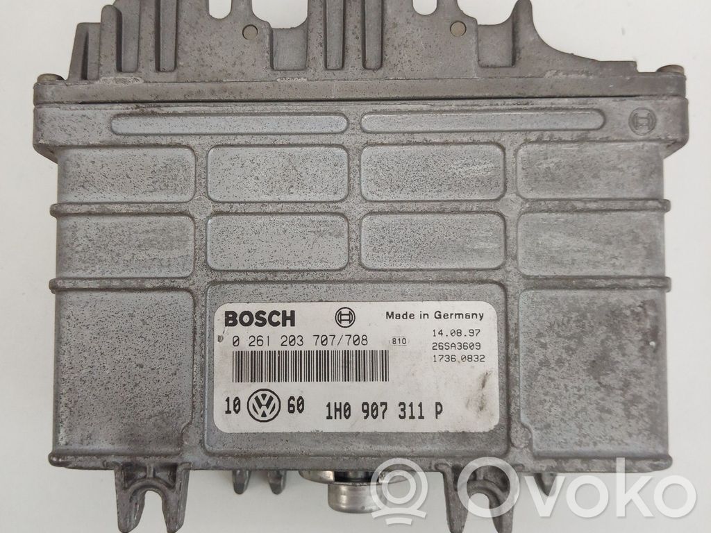Engine control unit/module   1H0,0261203707,311,708,907,BOSCH