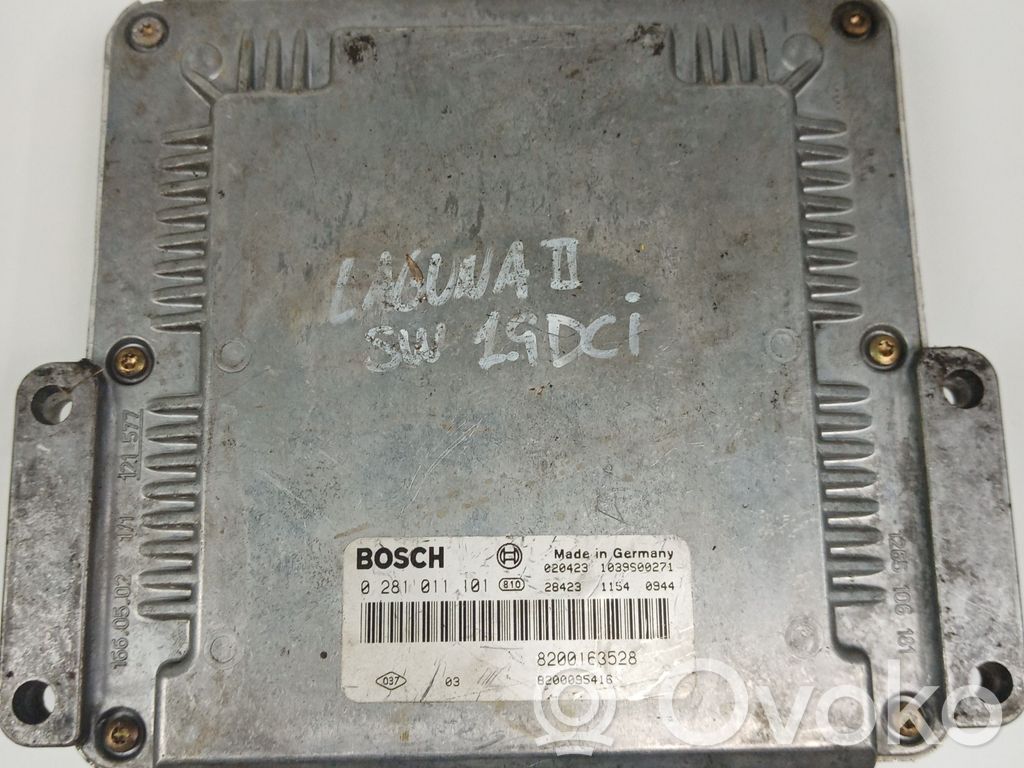 Engine control unit/module   0281011101,8200095416BOSCH,8200163528