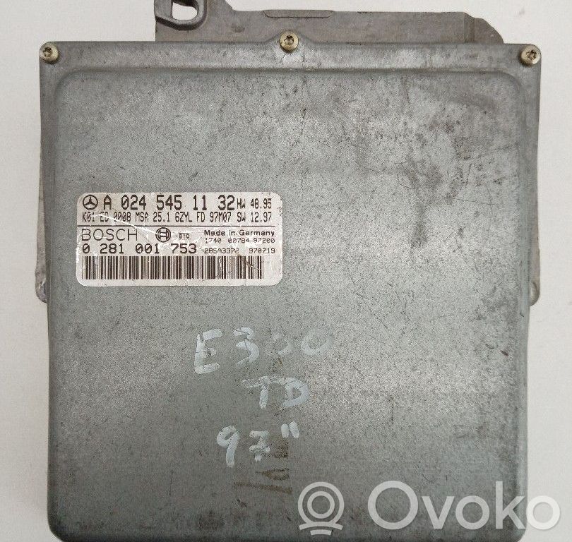 Engine control unit/module   0281001753,A0245451132,BOSCH,K01ED008MSA251