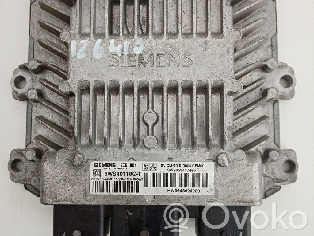 Motorsteuergerät/-modul   9653447480,HW9648624280,SIEMENS5WS40110CT