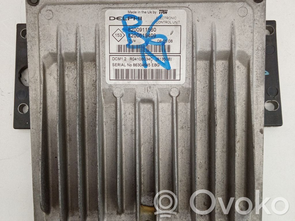 Engine control unit/module   8200911560,8200619409,DELPHI