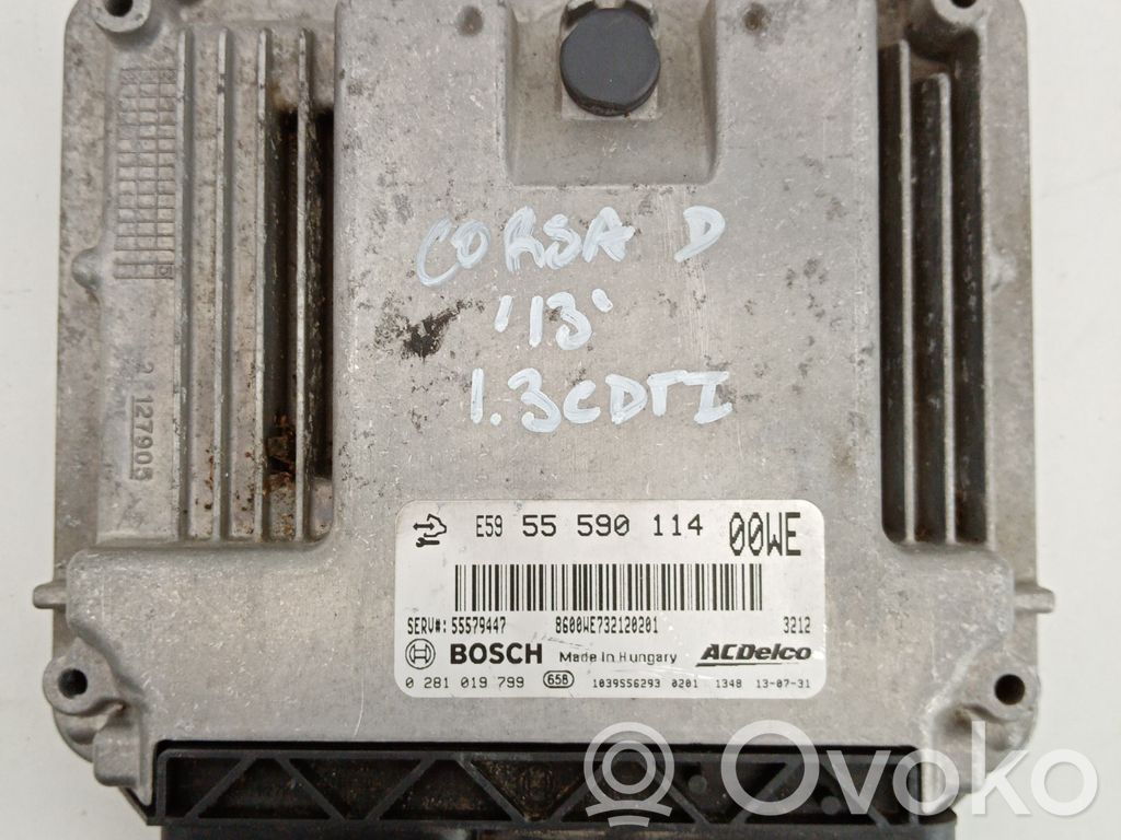 Opel Corsa D Engine control unit/module 