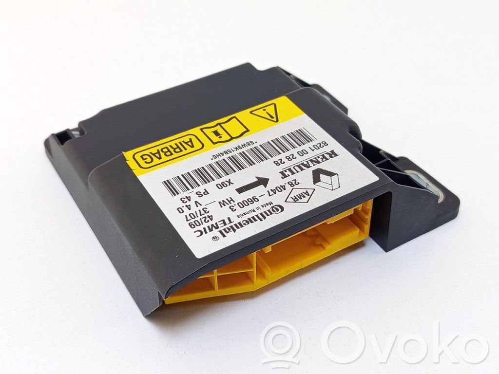 Airbag control unit/module   8201002828,28404796003