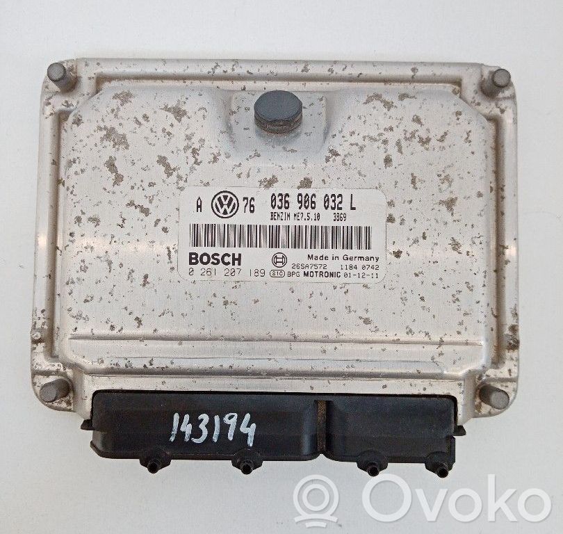Engine control unit/module   036906032L,0261207189,BOSCH