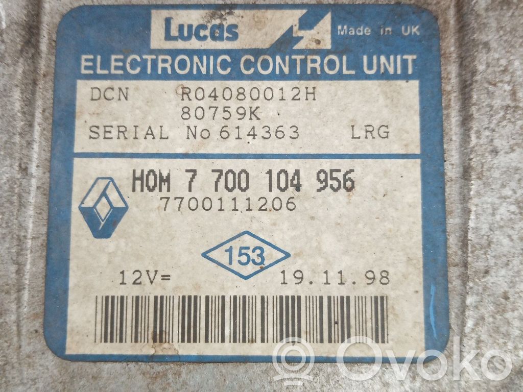 Renault Kangoo I Engine control unit/module 