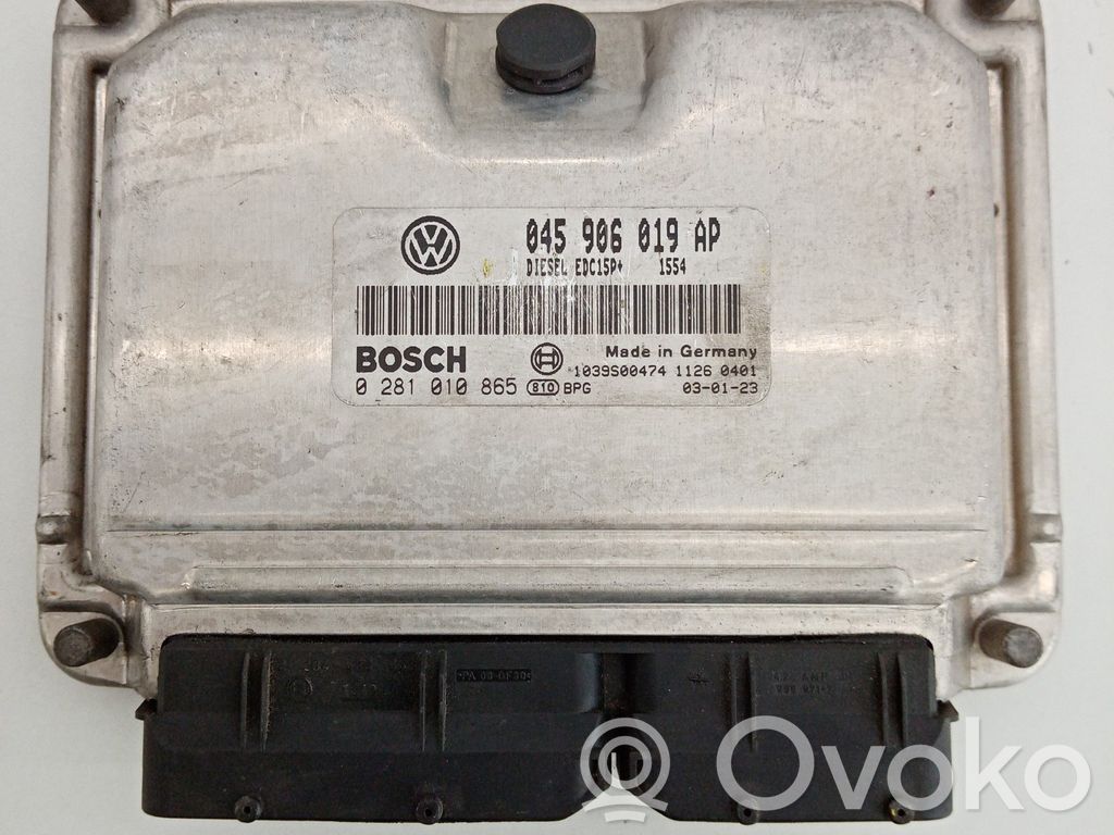 Engine control unit/module   045,019,0281010865,906