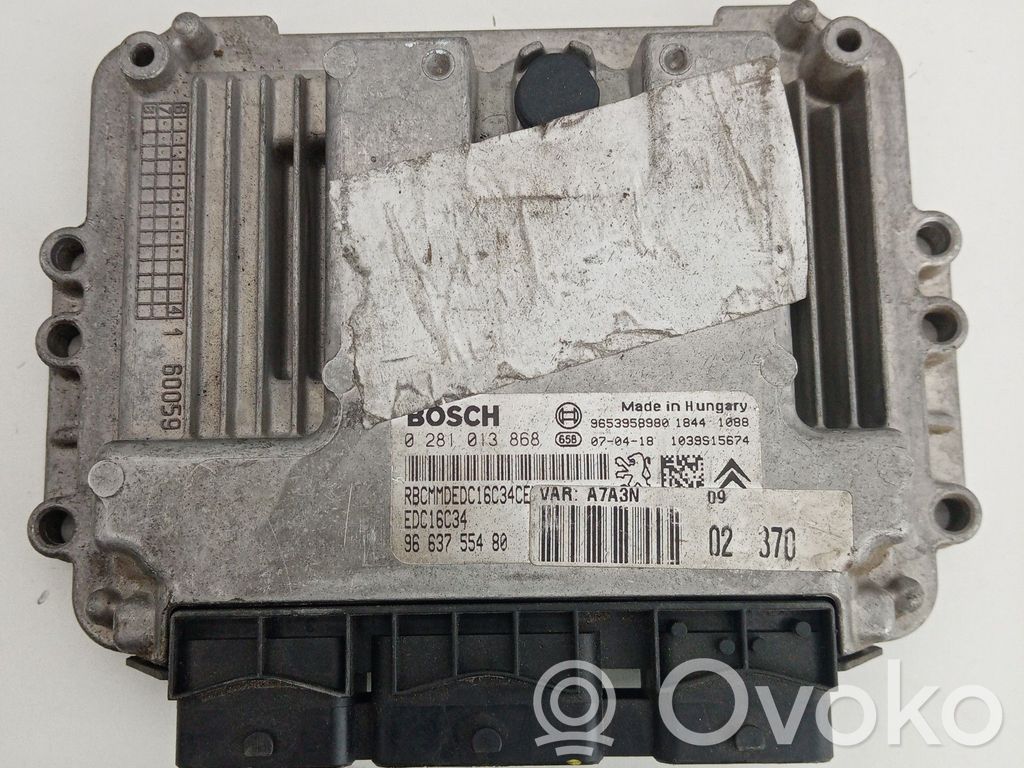 Engine control unit/module   0281013868,EDC16C349663755480,RBMMDEDC16C34CE