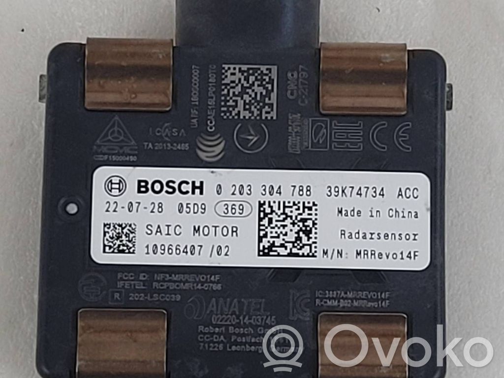 Sensor de radar Distronic   10966407