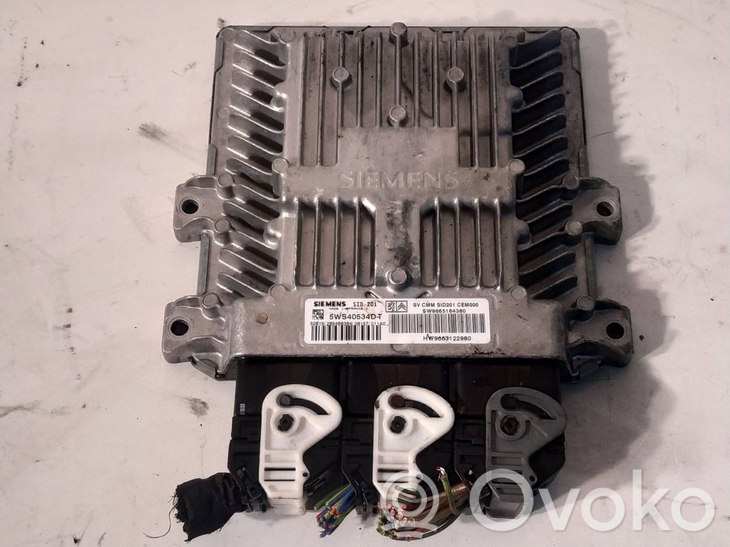 Engine control unit/module   9663122980,5WS40534DT,9665164380