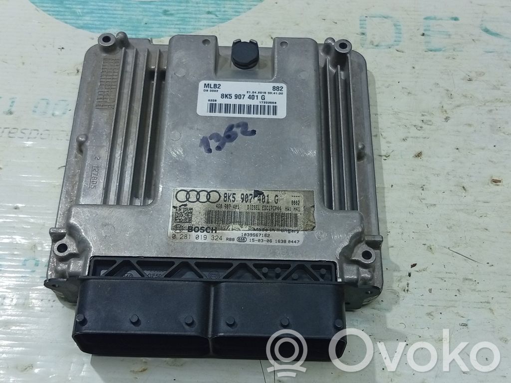 Engine control unit/module   8K5907401G,0281019324