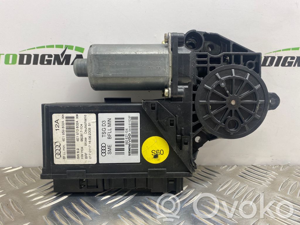 Audi A8 S8 D3 4E Motor del regulador de la ventanilla de la puerta delantera 