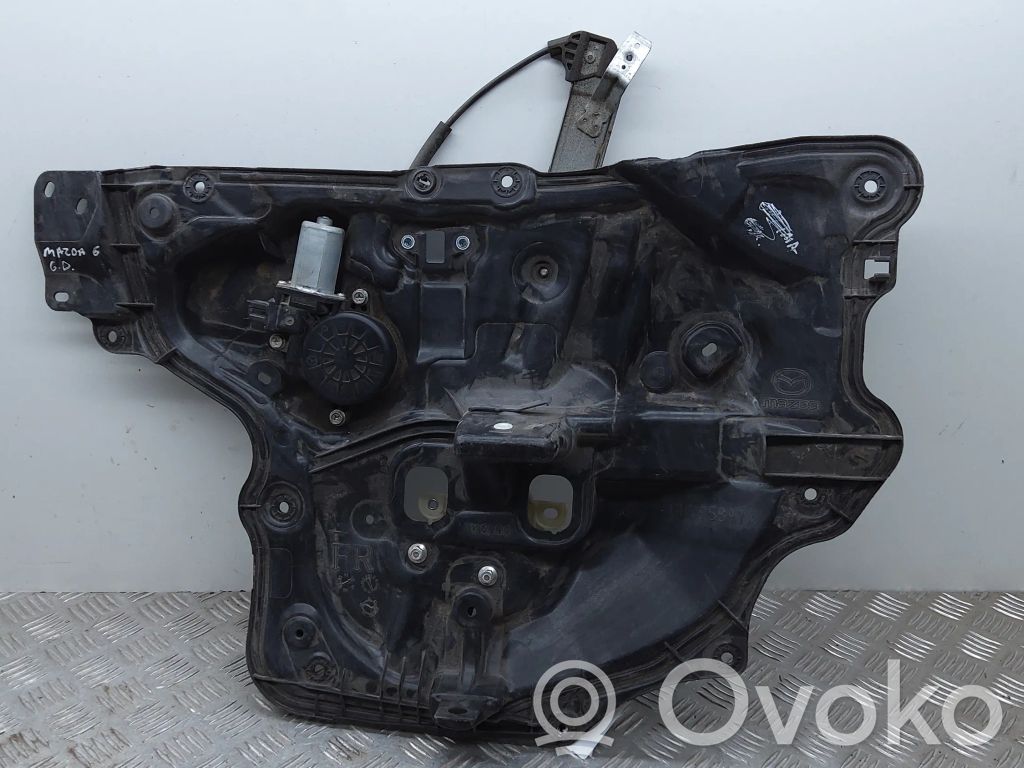 Mazda 6 Rear door window regulator with motor 