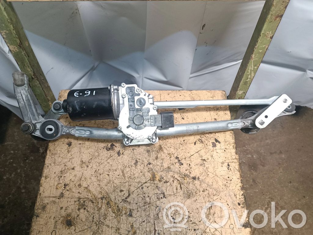 Front wiper linkage and motor   6978263