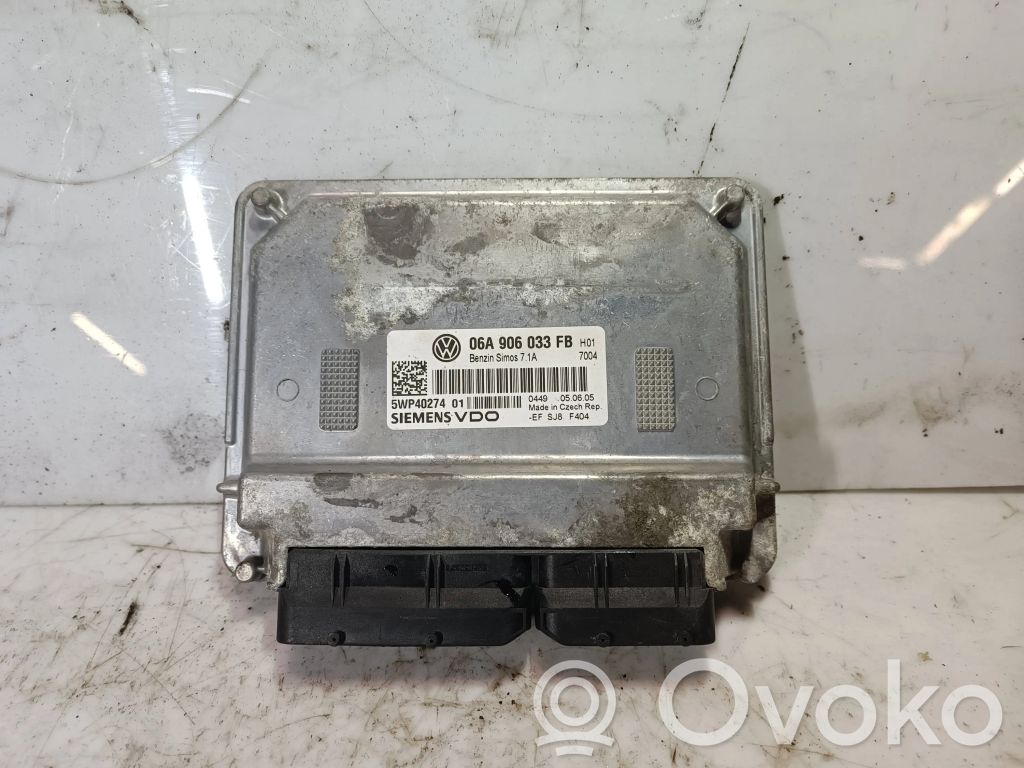 Engine control unit/module   06A906033FB,5WP40274,EESJ8F404