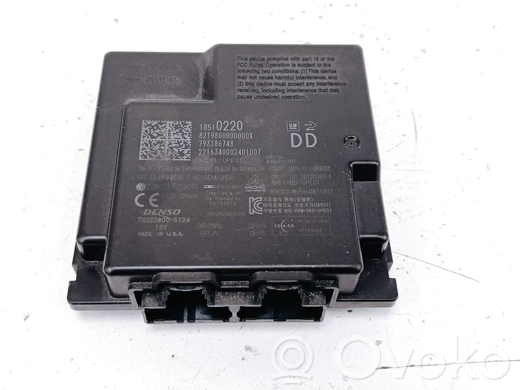 Buick Encore I Keyless (KESSY) go control unit/module 