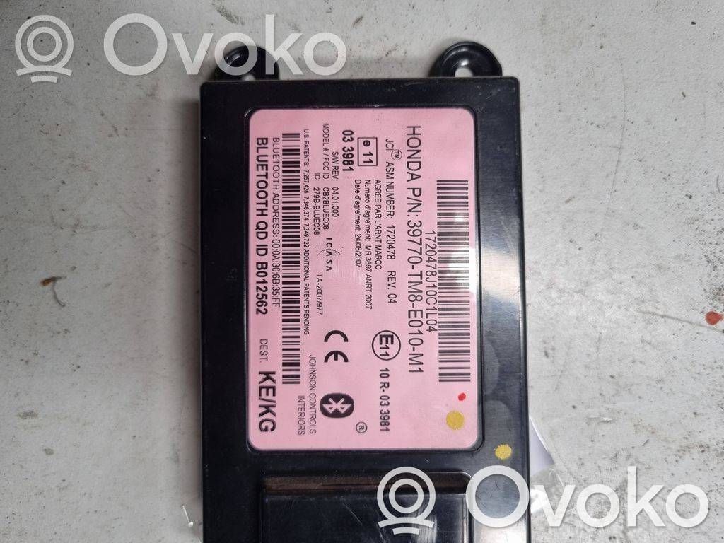 Unidad de control/módulo de bluetooth   39770TM8E010M1