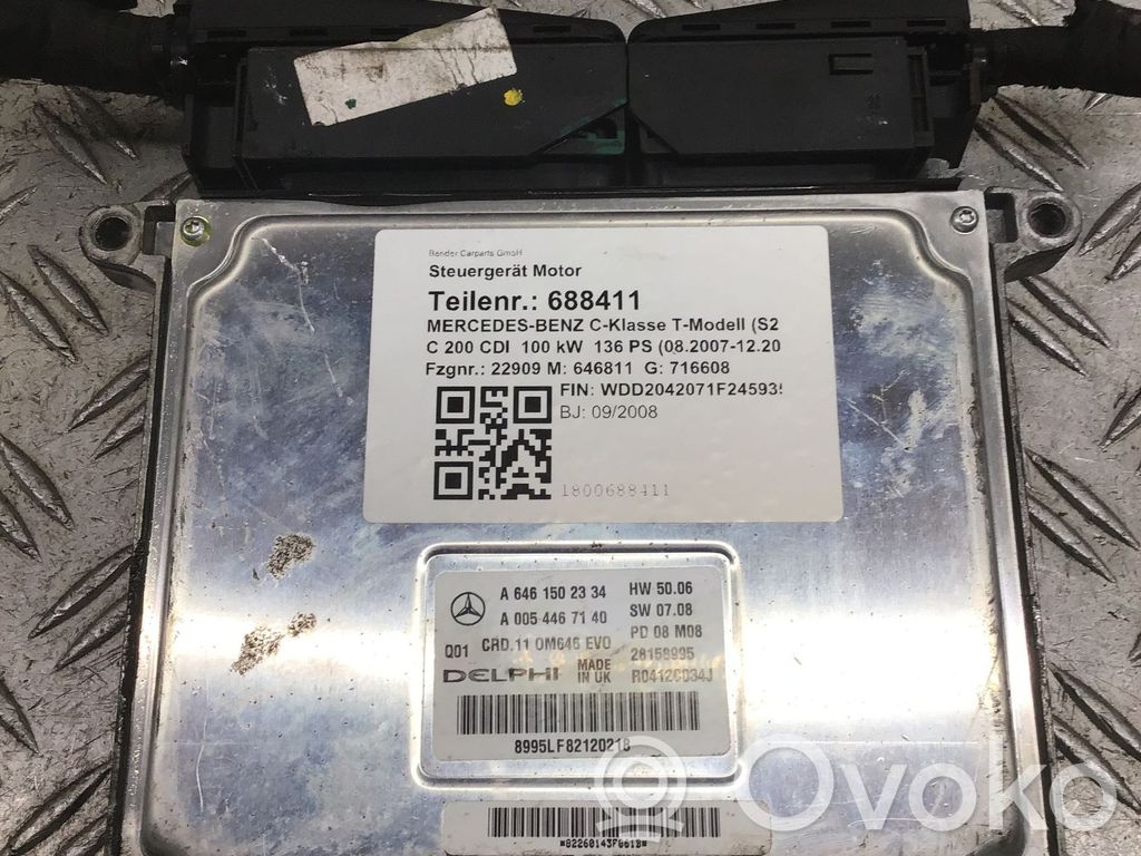 Mercedes-Benz C W204 Sterownik / Moduł ECU 