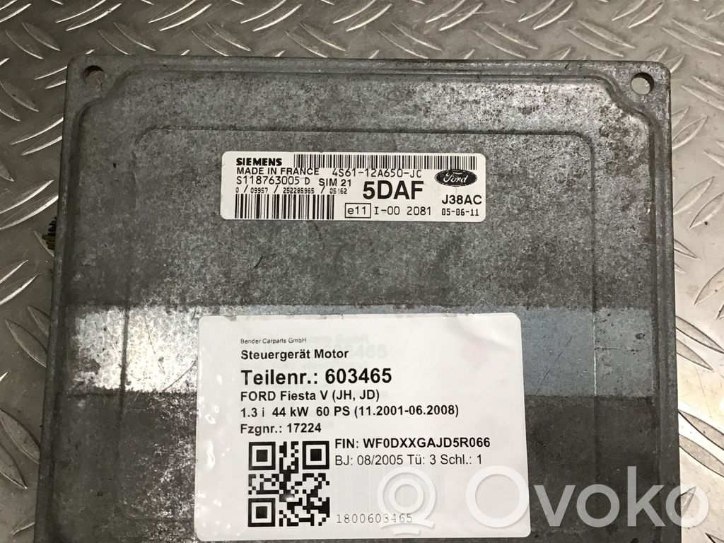 Ford Fiesta Engine control unit/module 