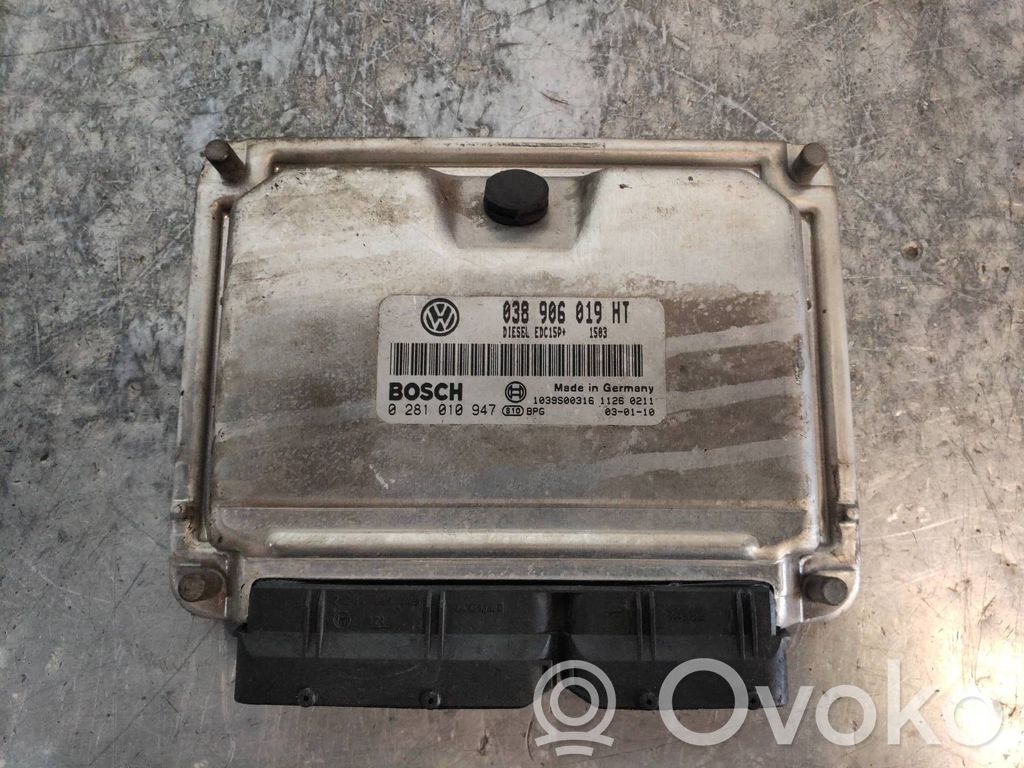Engine control unit/module   0281010947,038906019HT,EDC15PBOSCH