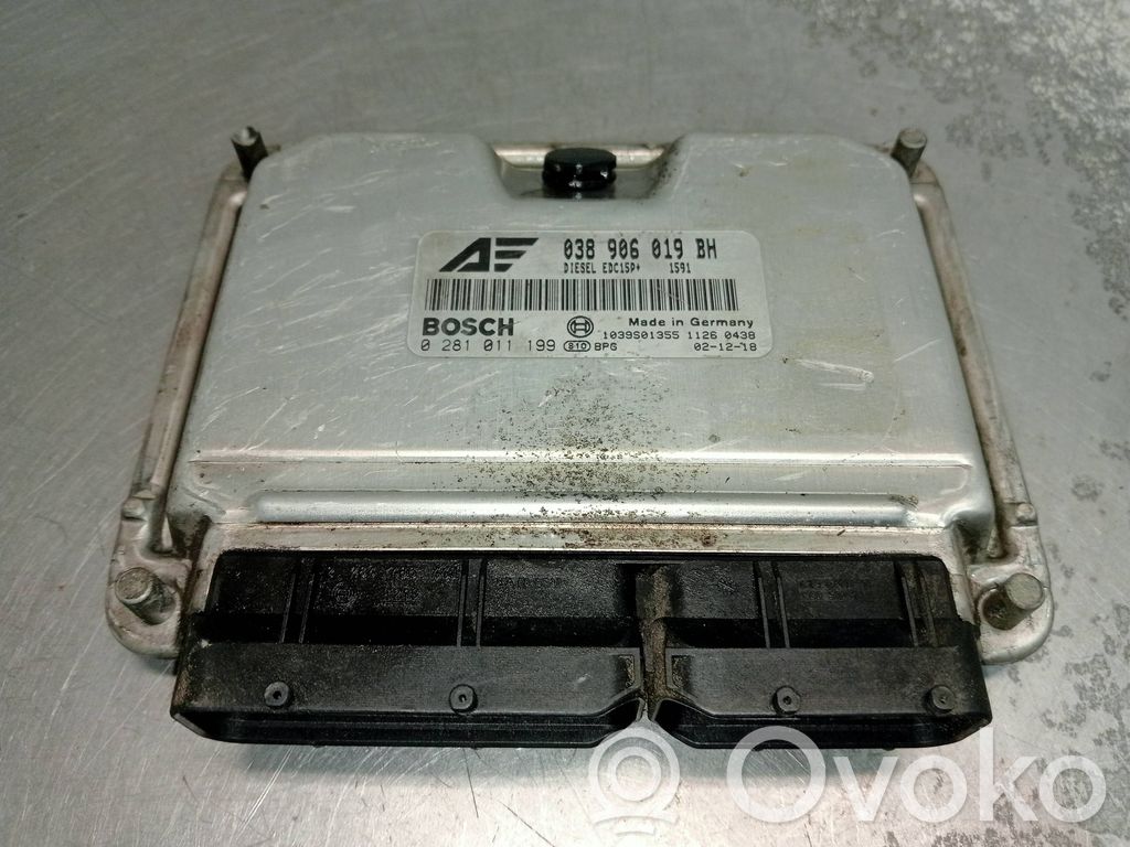 Engine control unit/module   0281011199,038906019BH,1039S01355