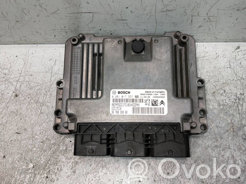 Engine control unit/module   0281017337,9676833080,9666729680