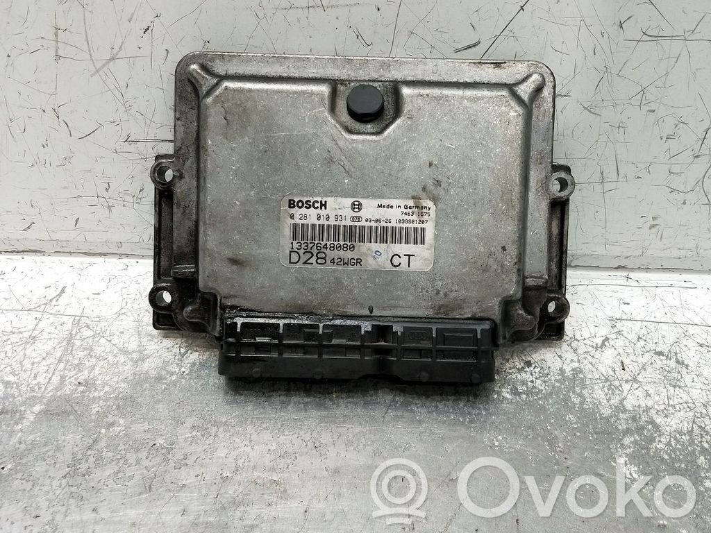 Fiat Ducato Engine control unit/module 