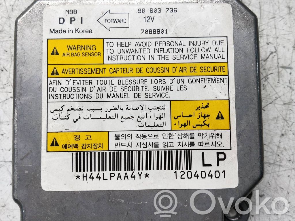 Daewoo Matiz Airbag control unit/module 