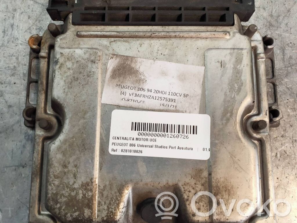 Peugeot 806 Engine control unit/module 