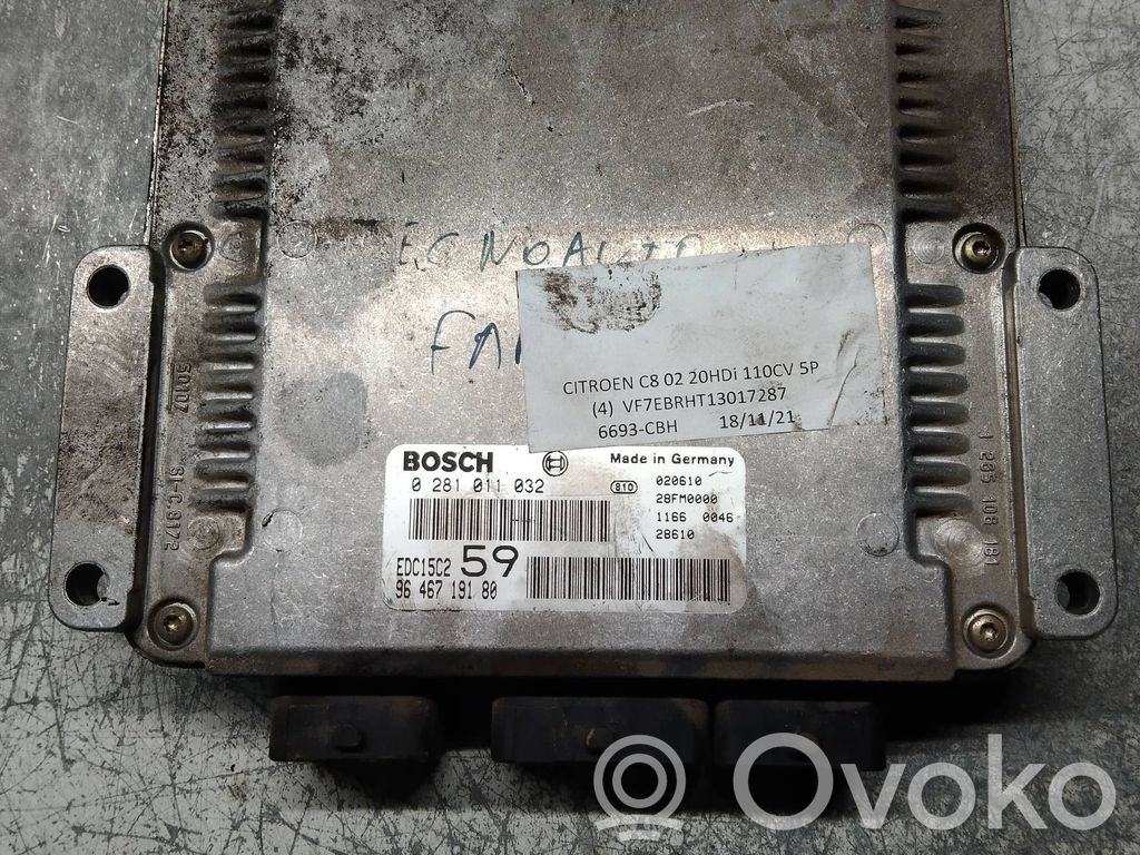 Citroen C8 Engine control unit/module 