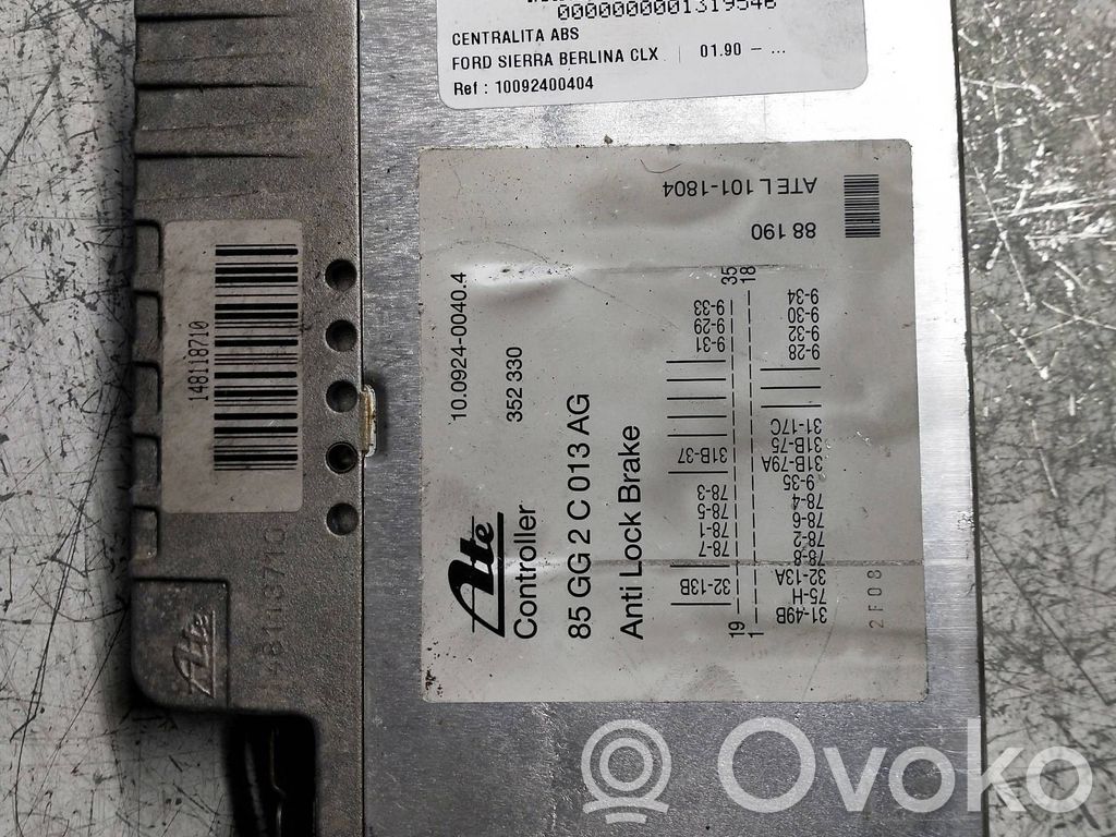ABS control unit/module   85GG2C013AG,10092400404,352330