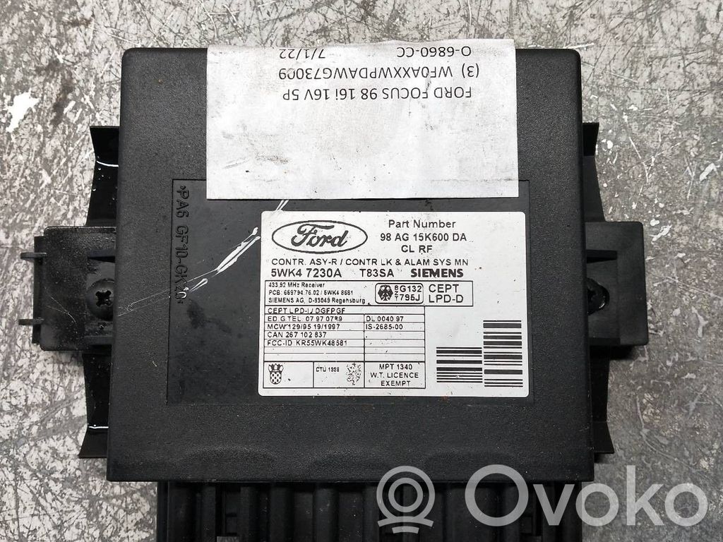 Sonstige Steuergeräte / Module   5WK47230A,98AG15K600DA