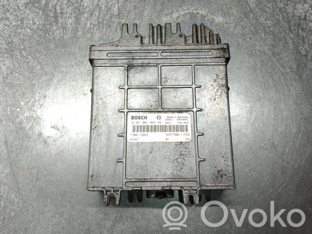 Engine control unit/module   0281001969,7700113863,HOM7700111552