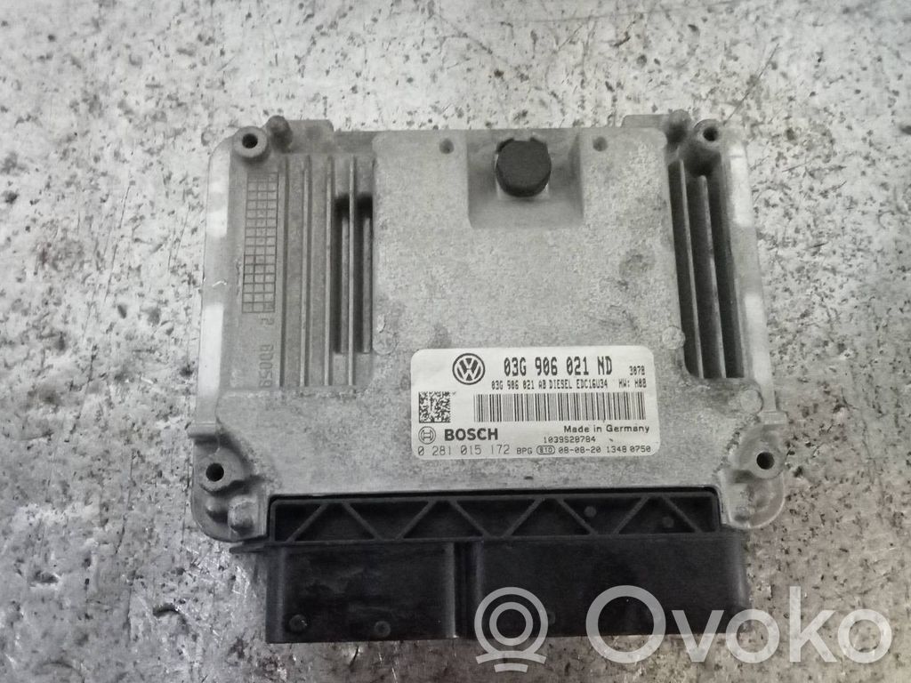Engine control unit/module   0281015172,03G906021ND