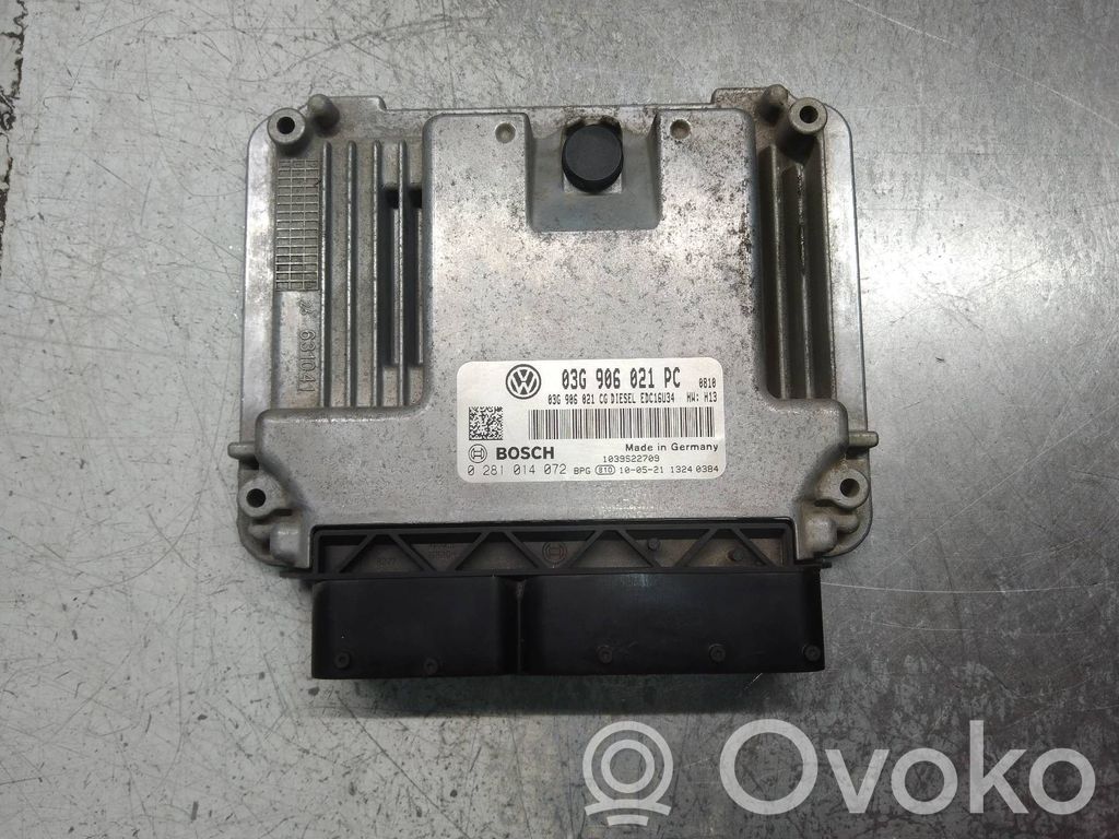 Engine control unit/module   0281014072,03G906021PC,EDC16U34