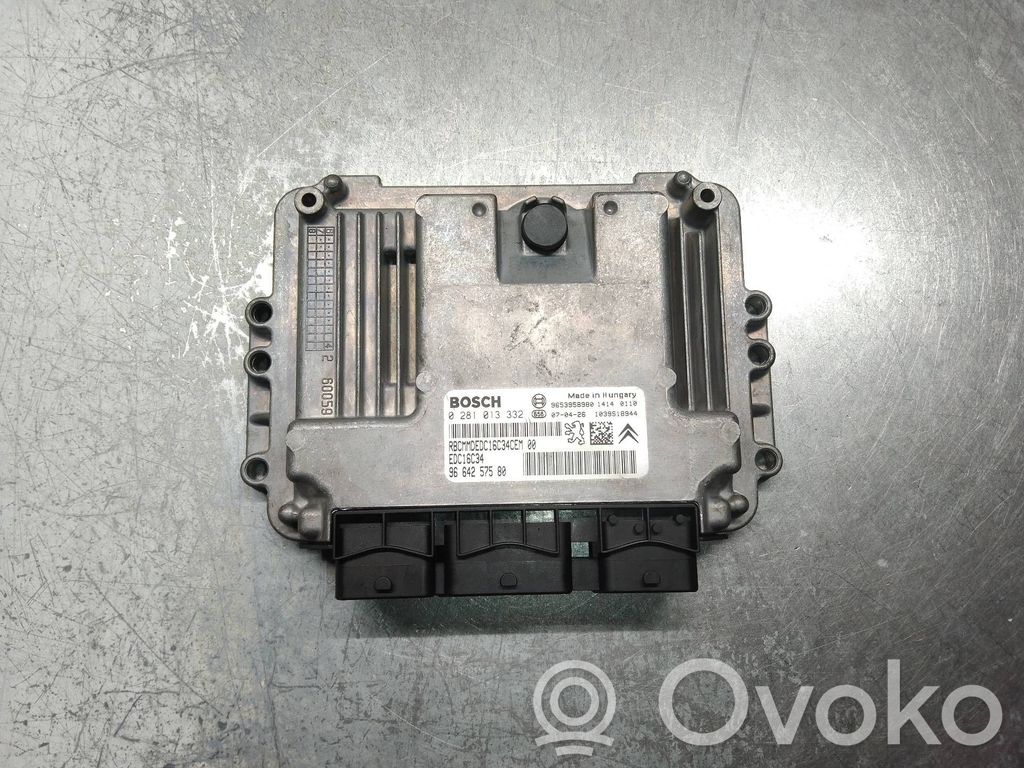 Engine control unit/module   0281013332,9664257580,EDC16C34