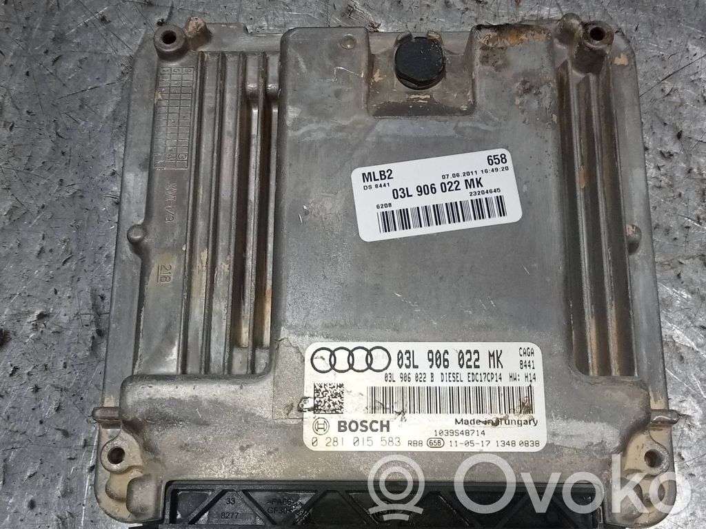 Unidad de control/módulo del motor   0281015583,03L906022MK