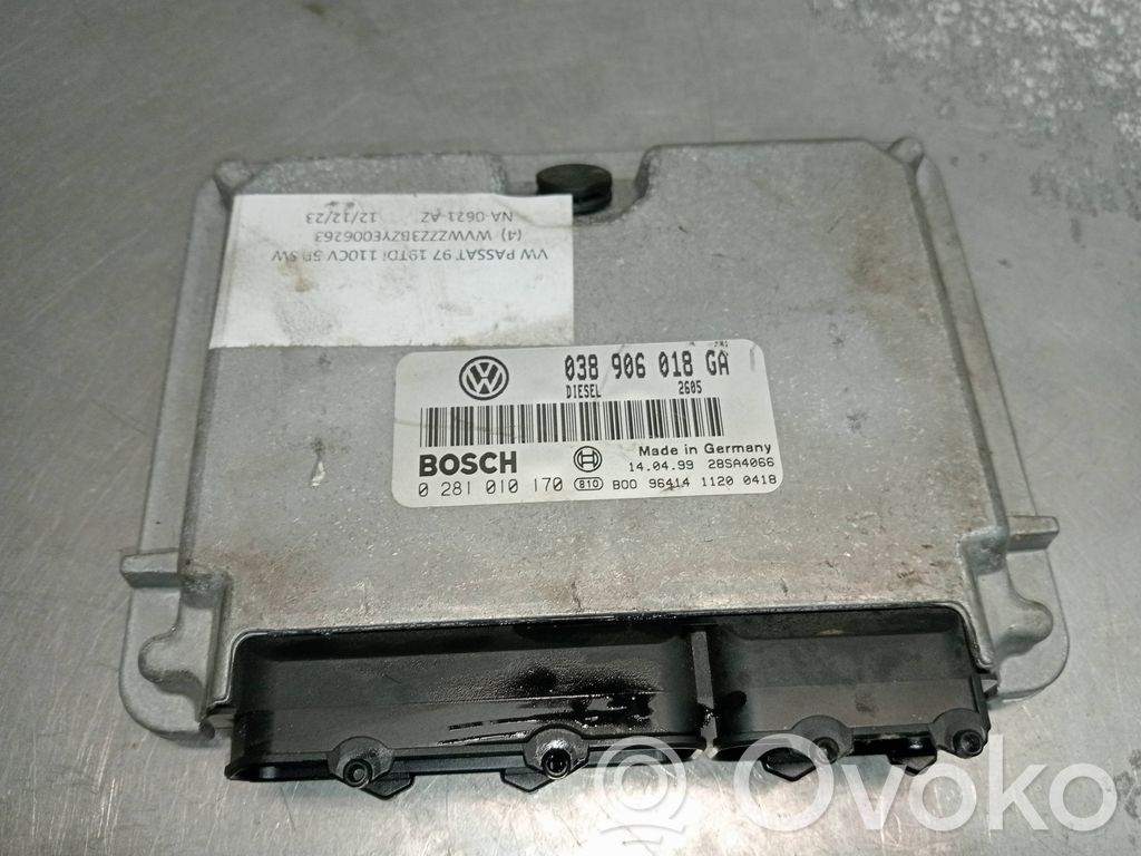Engine control unit/module   0281010170,038906018GA,28SA4066