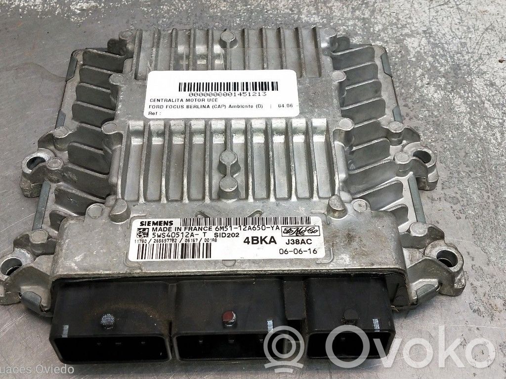 Engine control unit/module   6M5112A650YA,5WS40512ATSID42,4BKAJ38AC