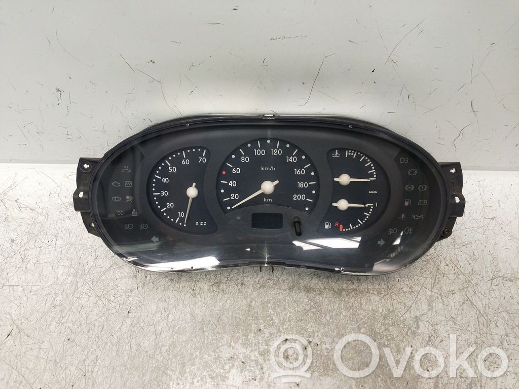 Renault Clio I Speedometer (instrument cluster) 