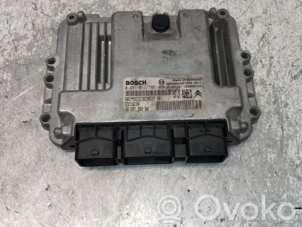Engine control unit/module   0281011785,9658556880