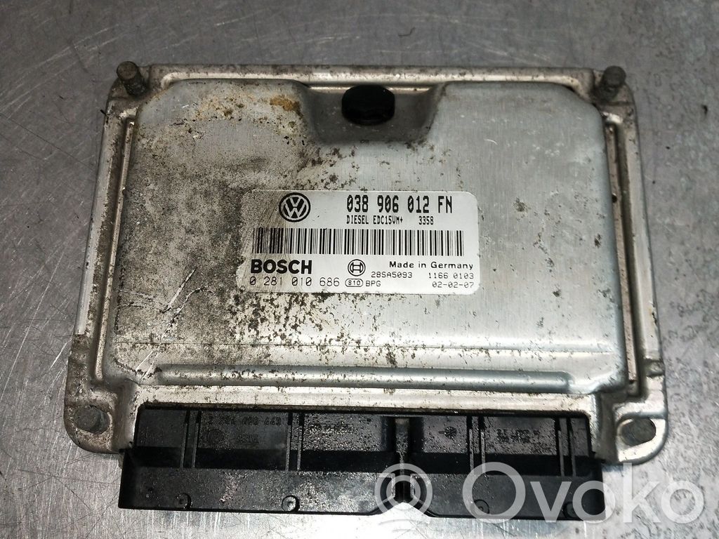 Engine control unit/module   0281010686,038906012FN