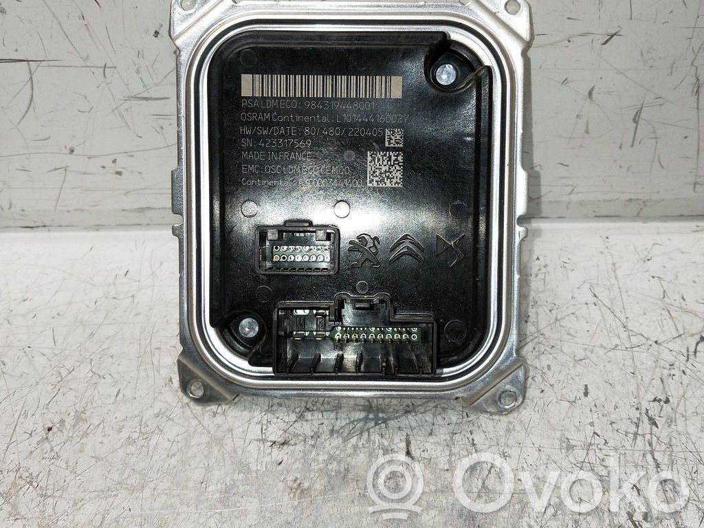 Unité de commande / module Xénon   9843194480,A3C0003441400