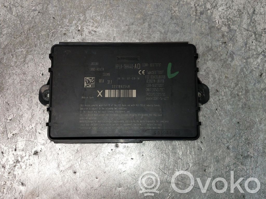 Jaguar F-Pace Alte unități/module de control 